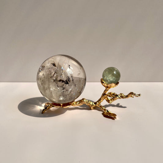 Double Spheres Elegant Tree branch stand