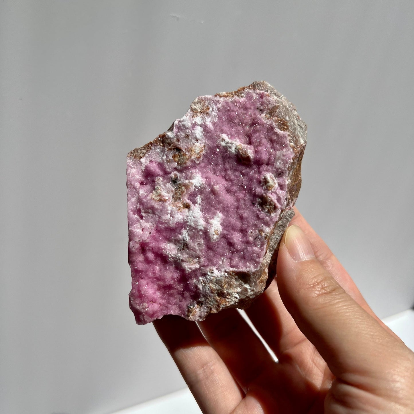 Sparkly Pink Cobaltoan Calcite Cluster