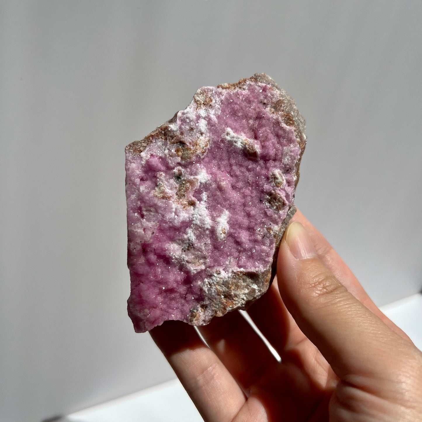 Sparkly Pink Cobaltoan Calcite Cluster