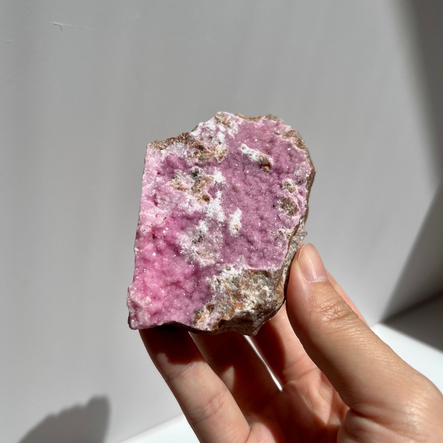 Sparkly Pink Cobaltoan Calcite Cluster