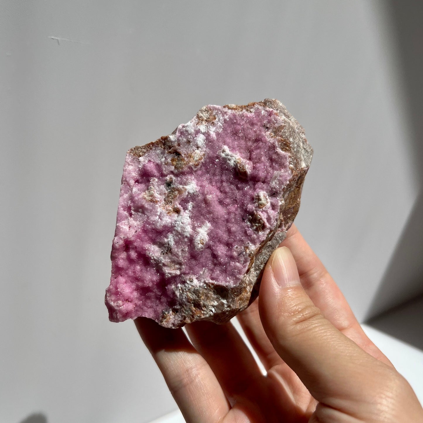 Sparkly Pink Cobaltoan Calcite Cluster