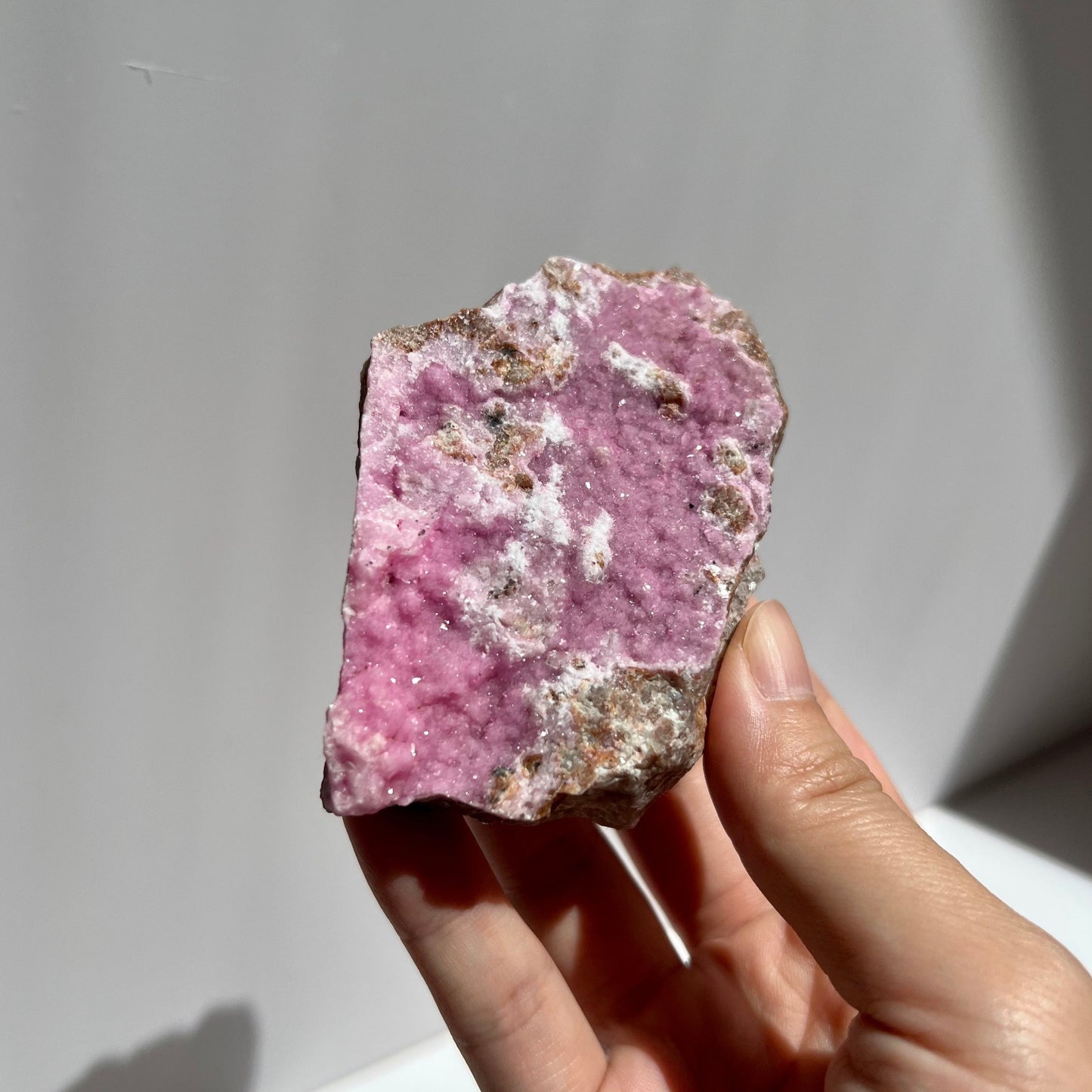 Sparkly Pink Cobaltoan Calcite Cluster