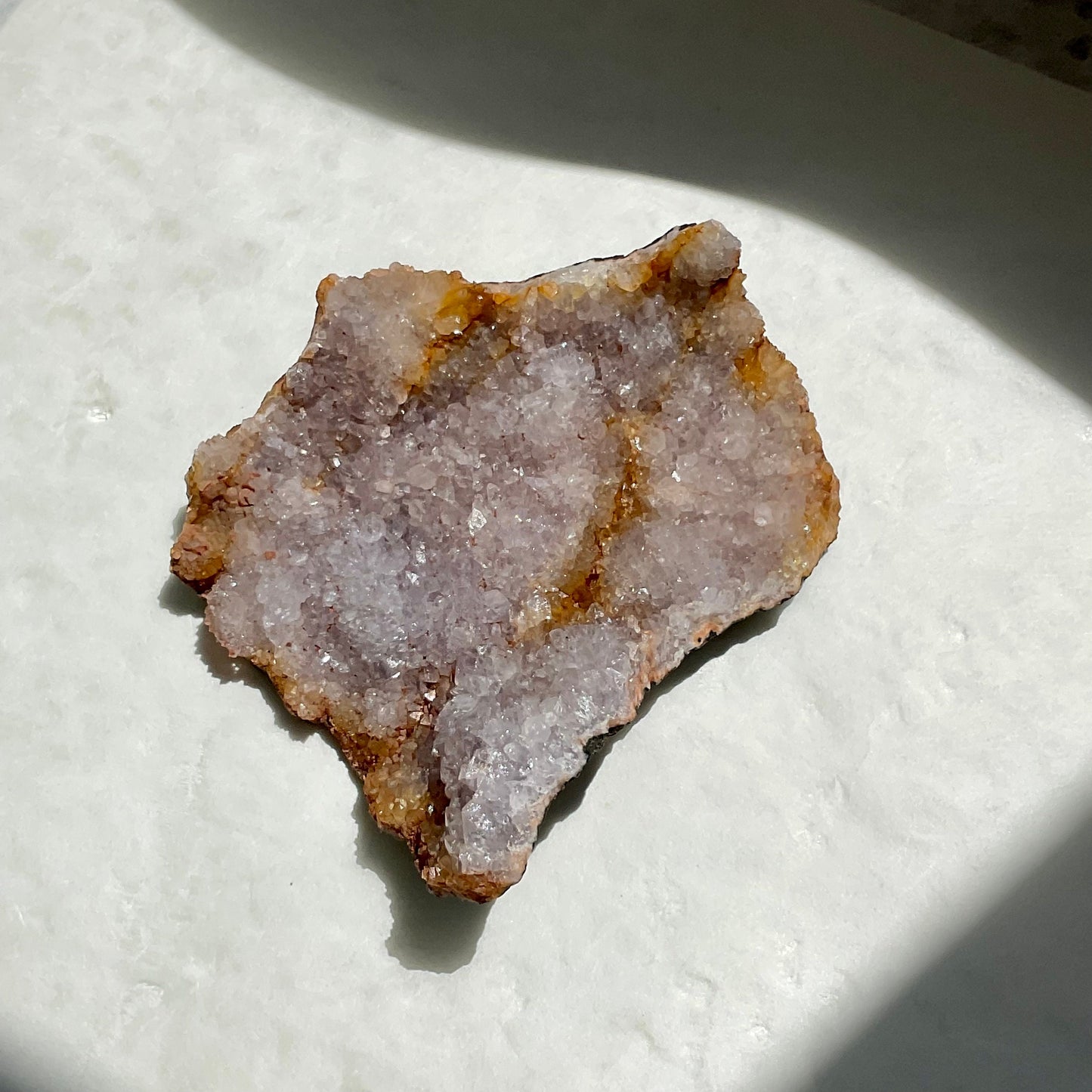 Lavender Pink Golden Morrocan Amethyst Druzy