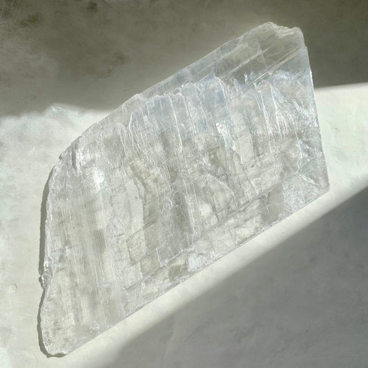 Cleansing Crystal Raw Selenite Slab