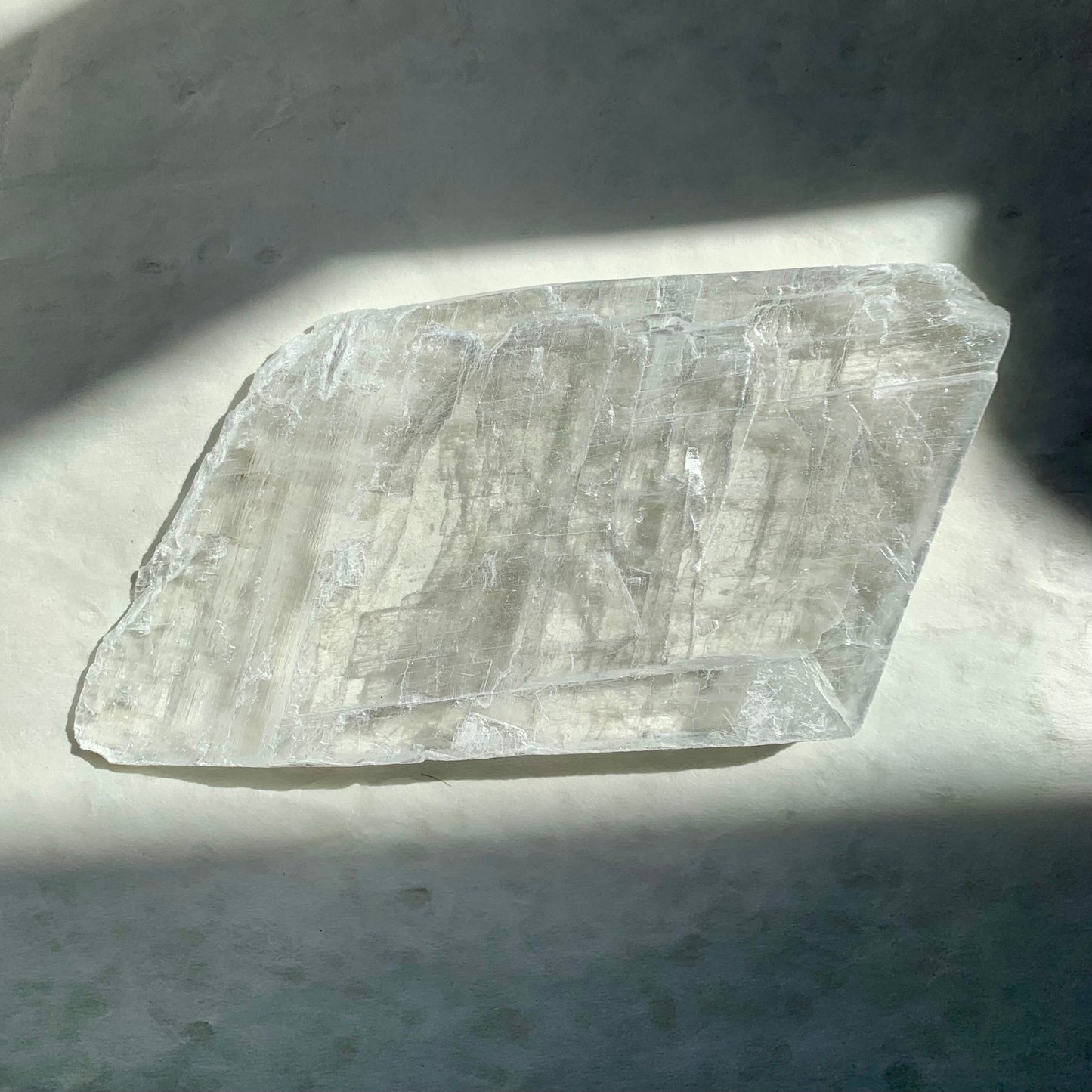 Cleansing Crystal Raw Selenite Slab