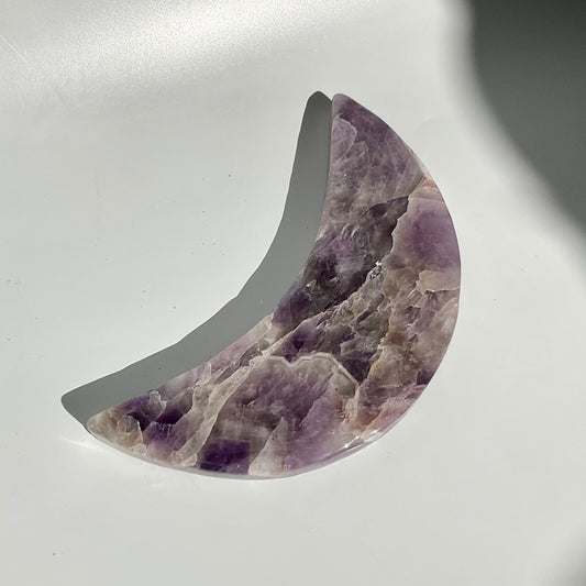 Dream Amethyst Moon Shaped Crescent Crystal Slab