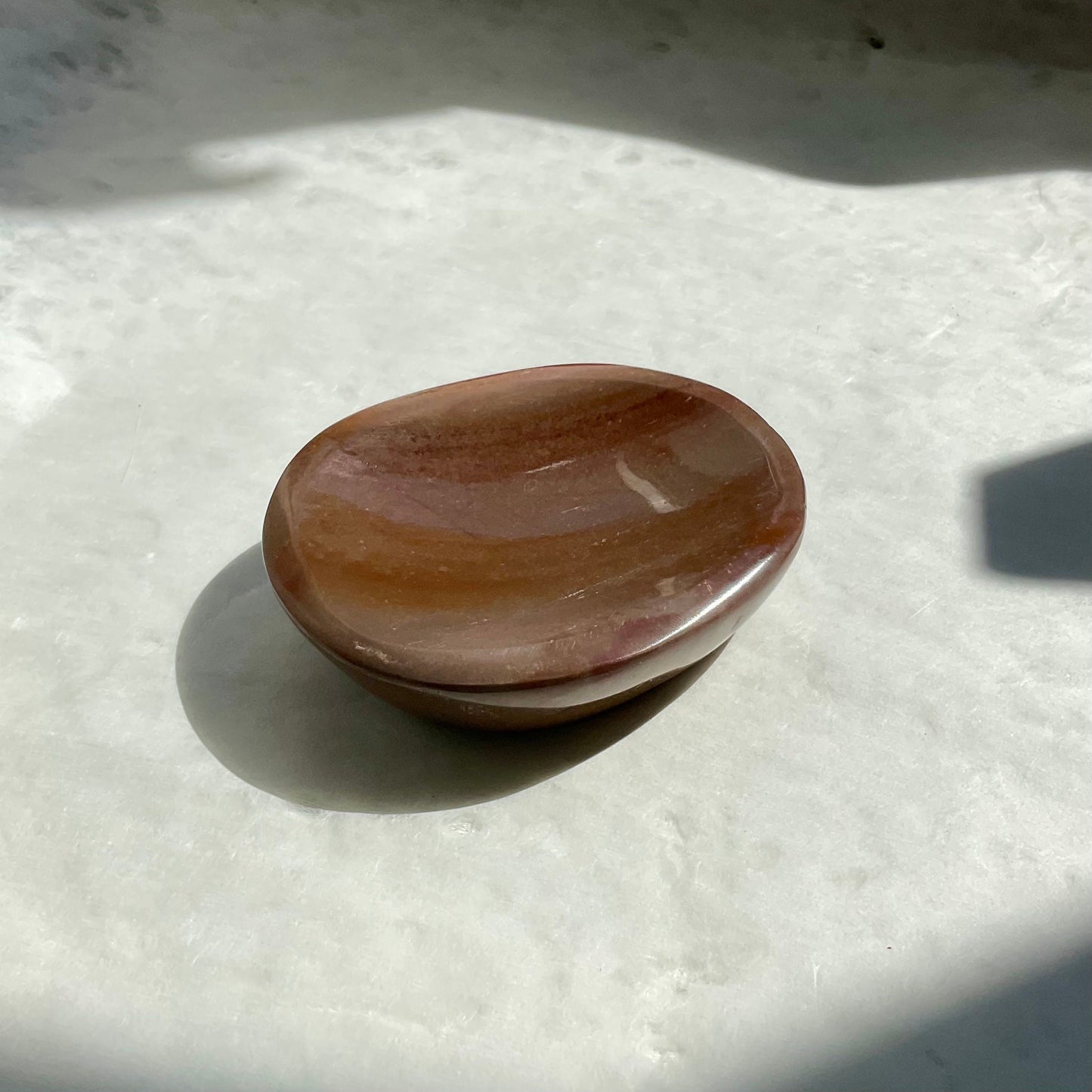 Red Small Polychrome Jasper Trinket Bowl