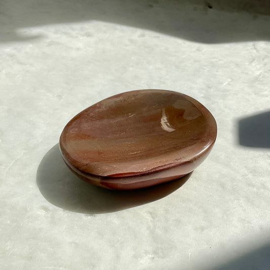 Red Small Polychrome Jasper Trinket Bowl