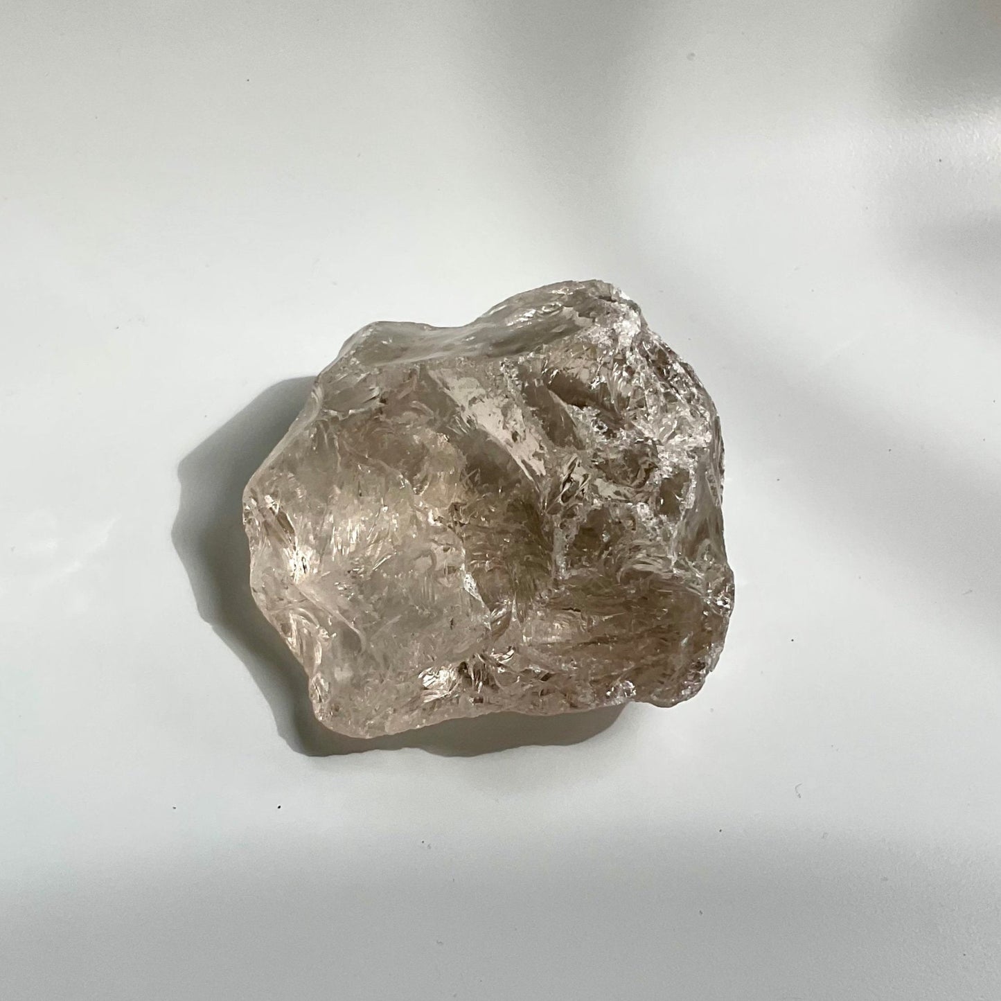 Raw Zambia Super Light Smoky Clear Quartz