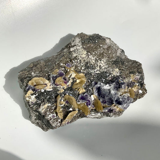 Summer Butterflies Cassiterite, Fluorite, Pyrite Mixed Specimen