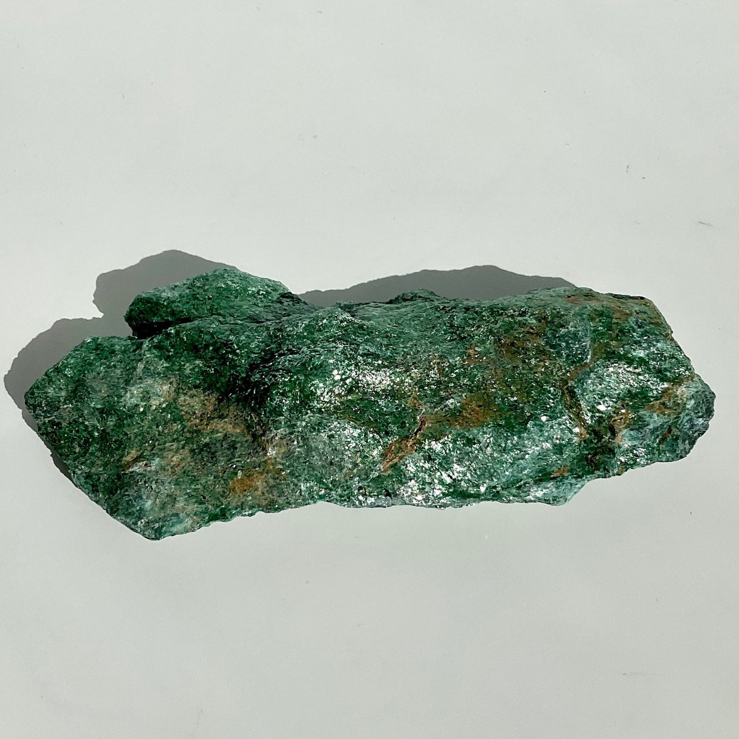 Crazy Glitter Raw Green Natural Muscovite Log