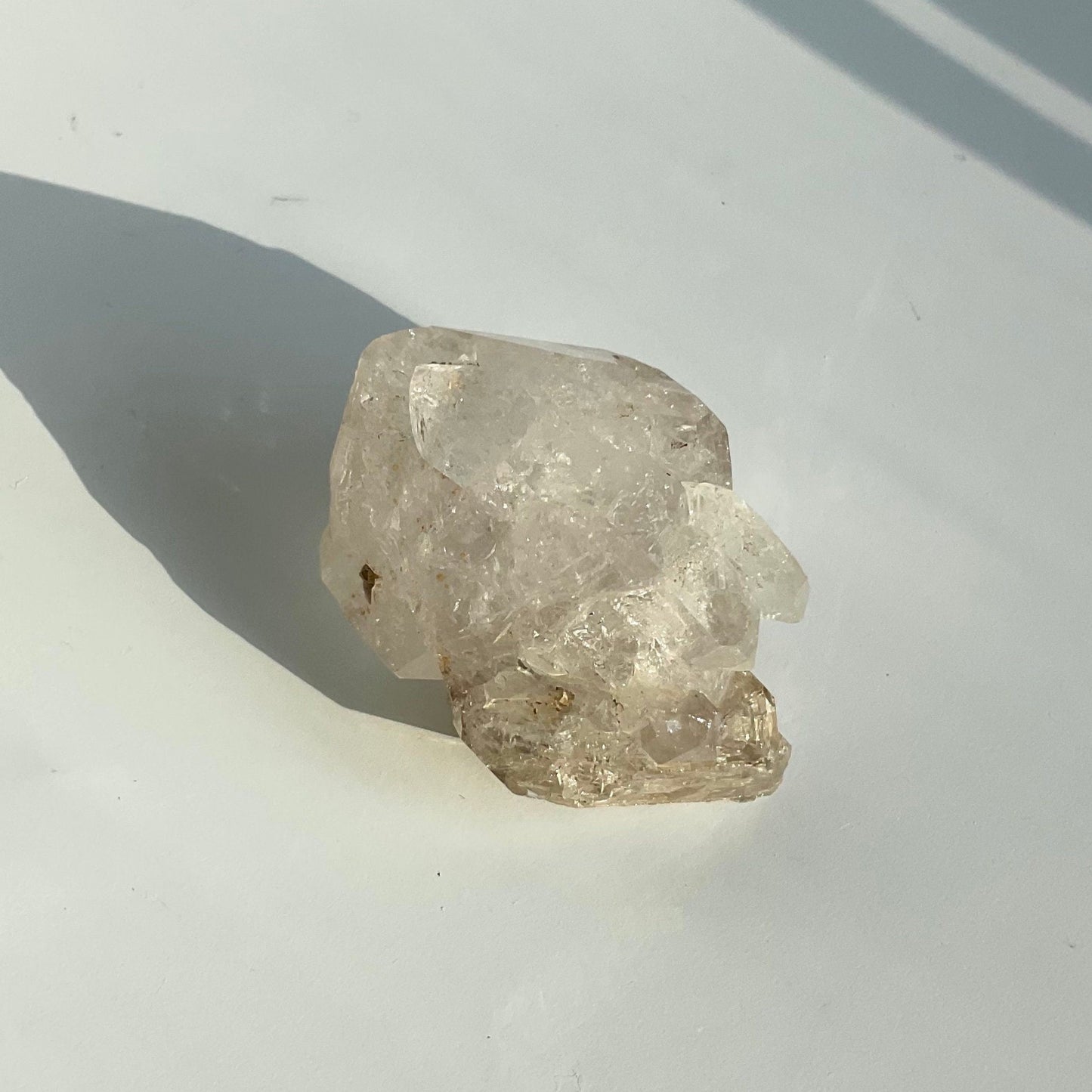 Small Fenster Skeletal Quartz Diamond Shape Crystal