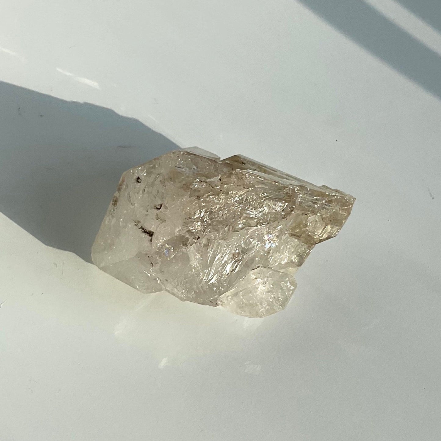 Small Fenster Skeletal Quartz Diamond Shape Crystal