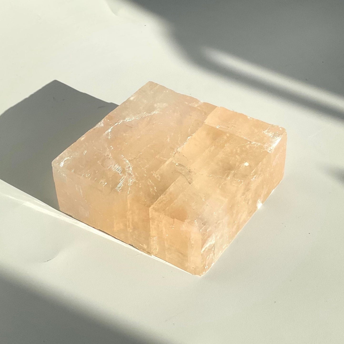 Pink Optical Calcite Block Piece