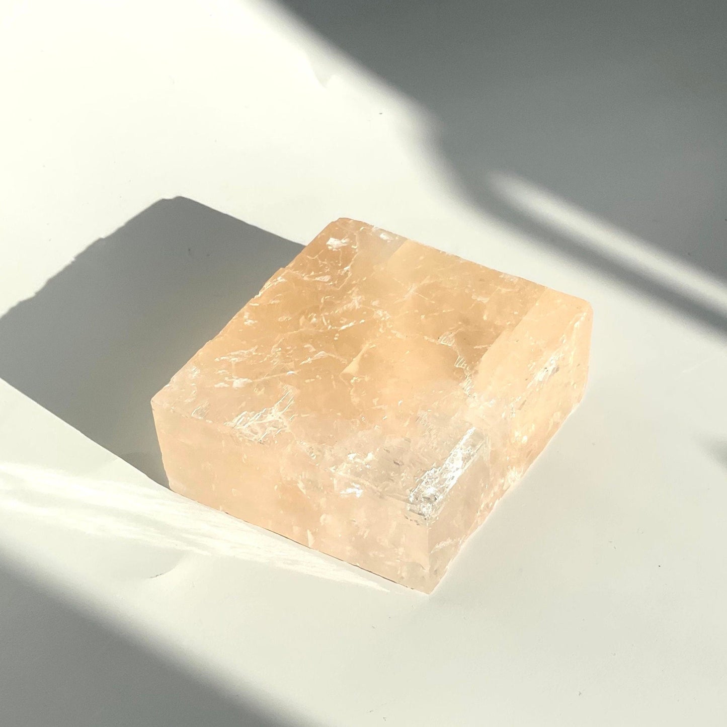 Pink Optical Calcite Block Piece