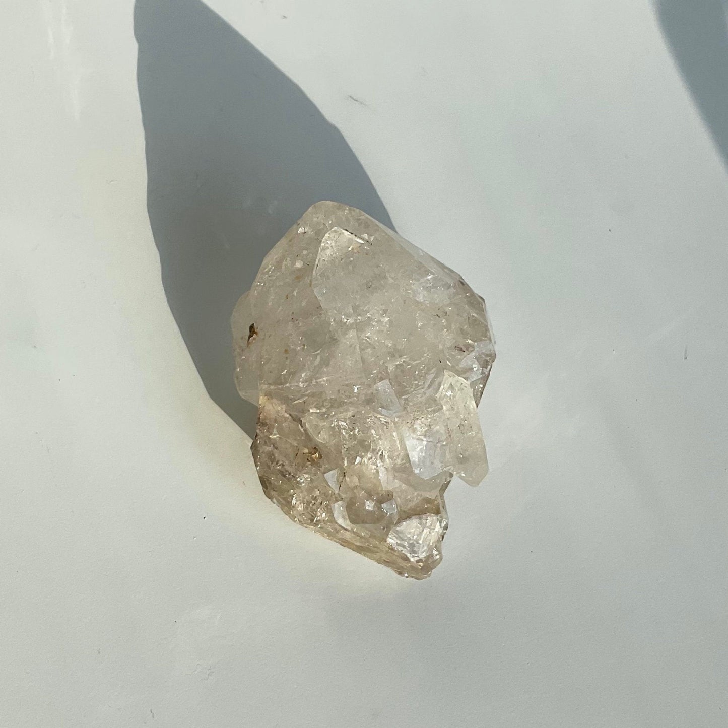 Small Fenster Skeletal Quartz Diamond Shape Crystal