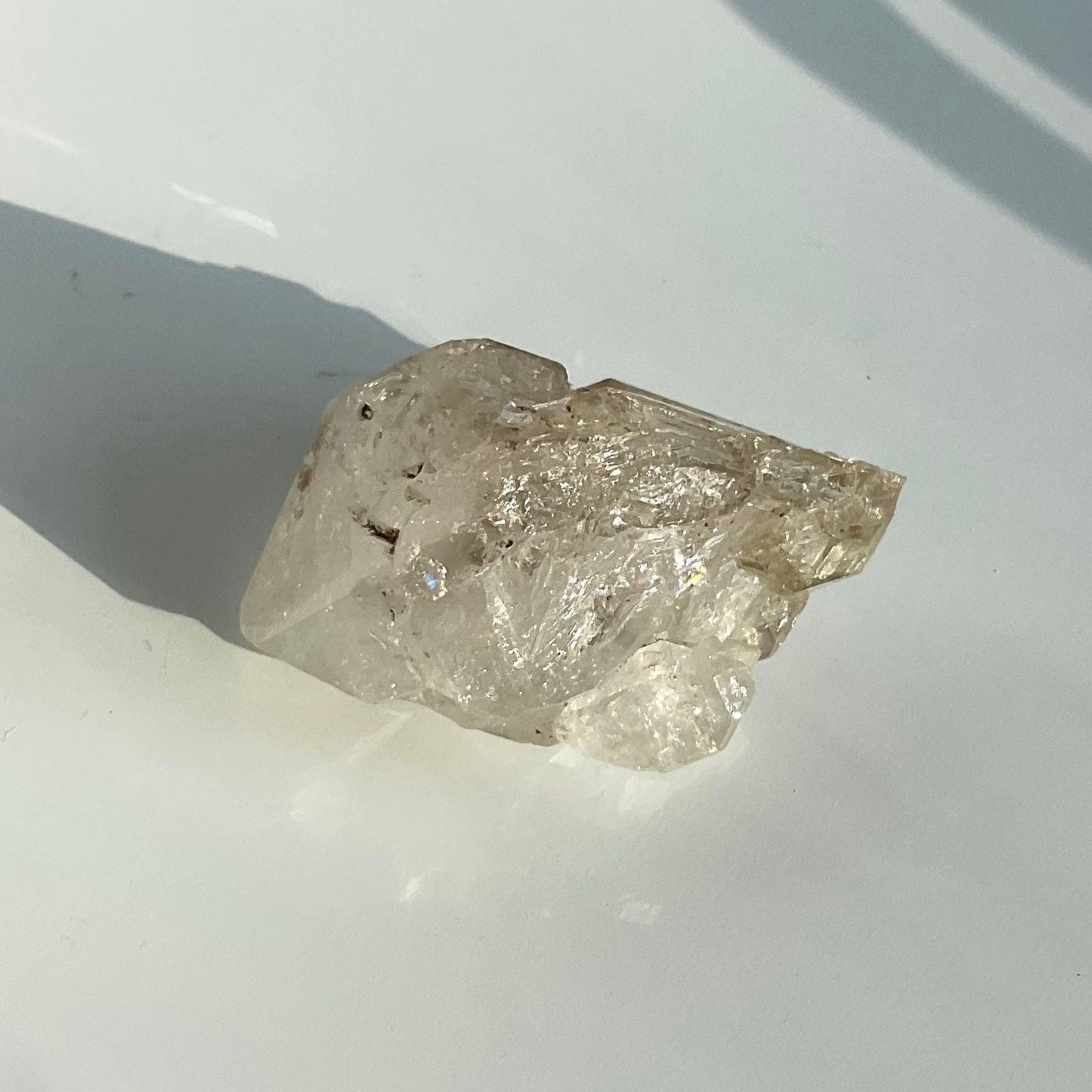 Small Fenster Skeletal Quartz Diamond Shape Crystal