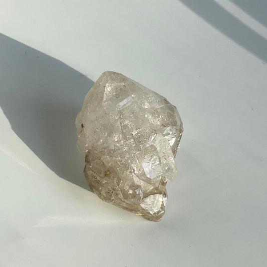 Small Fenster Skeletal Quartz Diamond Shape Crystal