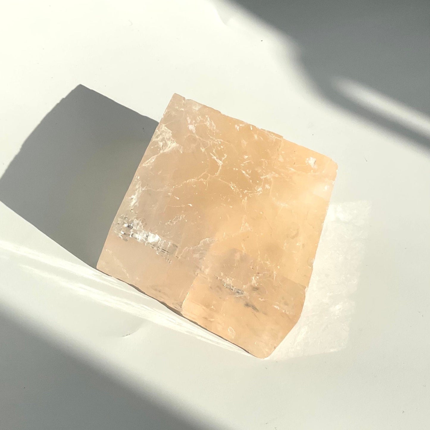 Pink Optical Calcite Block Piece