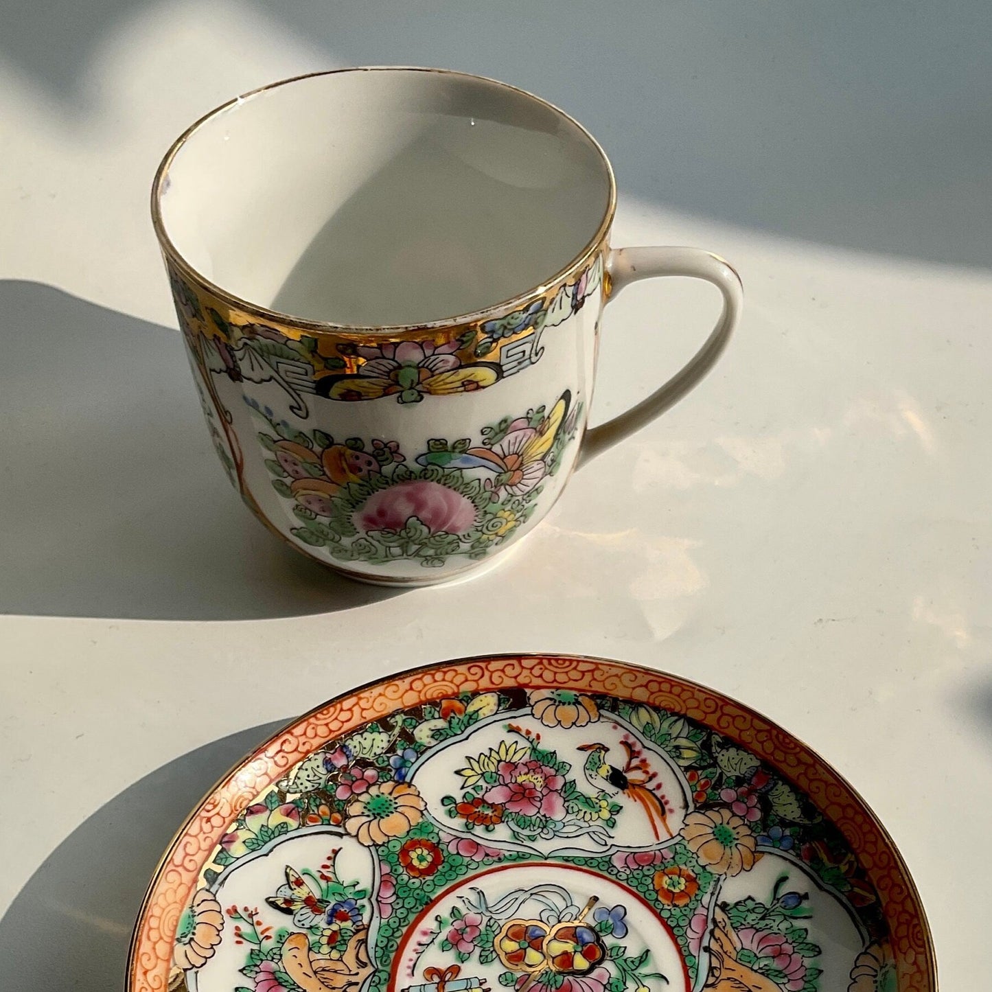 All Handpainted Artisan Vintage Porcelain Teacup set