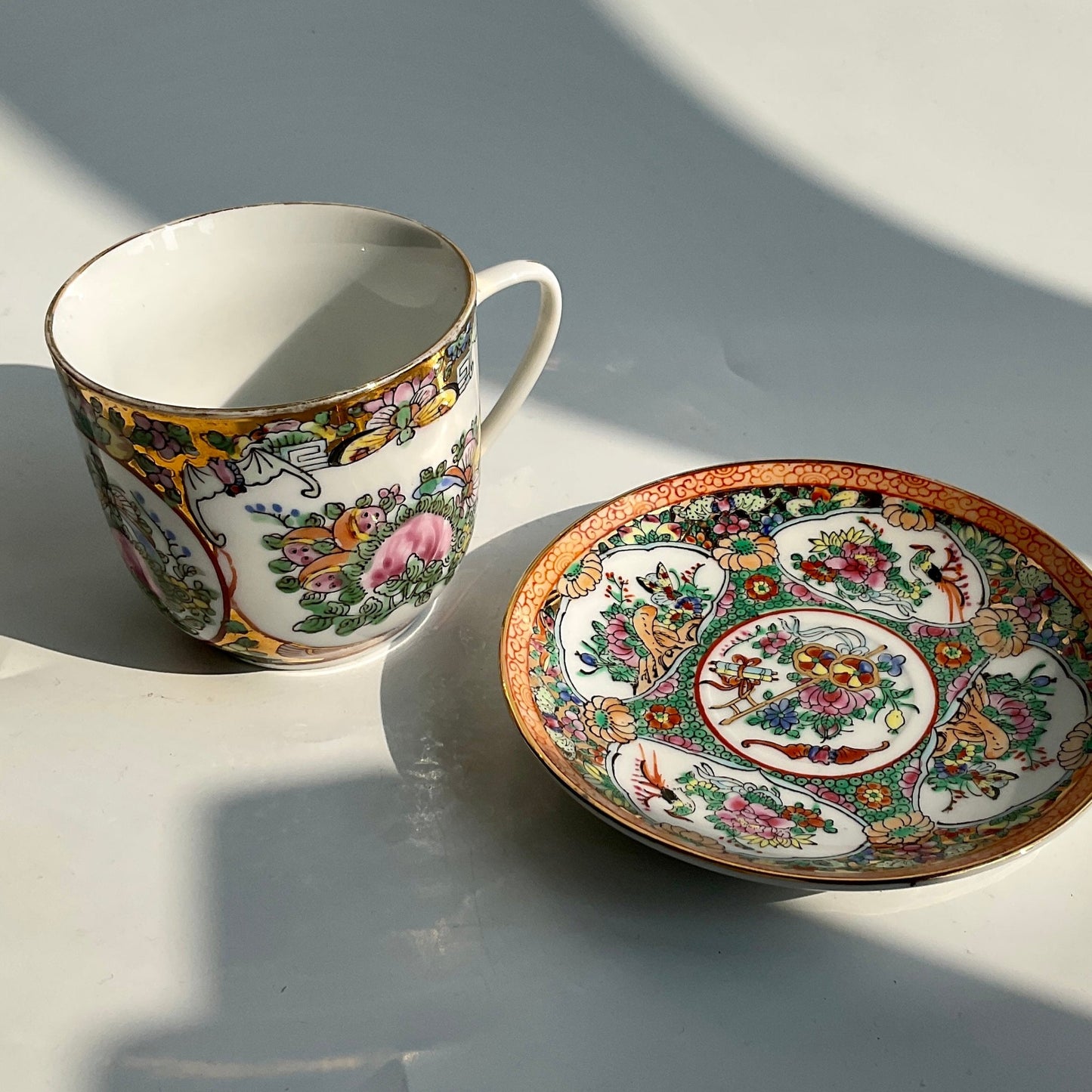 All Handpainted Artisan Vintage Porcelain Teacup set