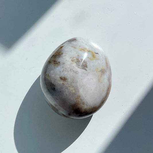 Ocean Jasper White Mix Crystal Palmstone