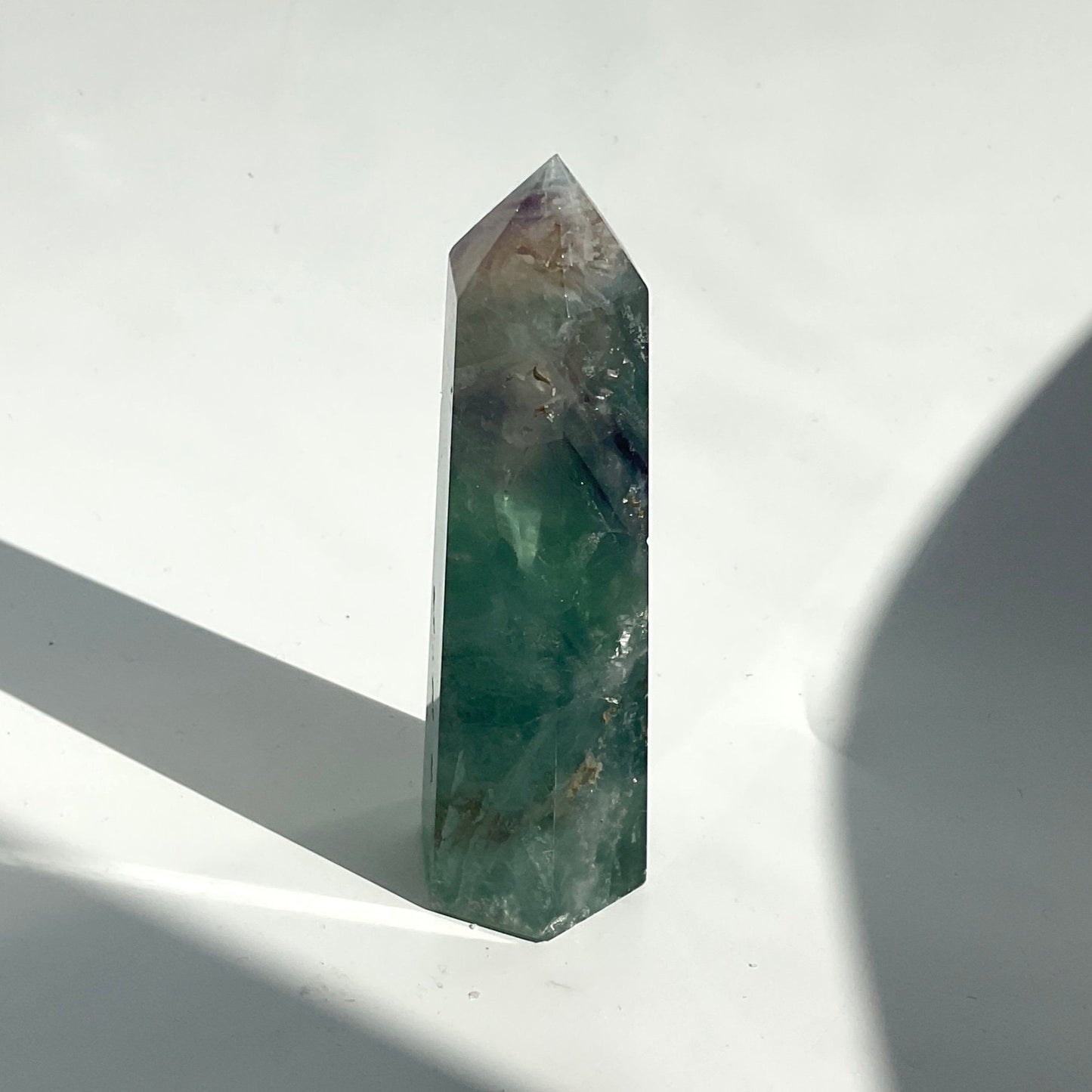 Blue Green Fluorite Crystal Tower