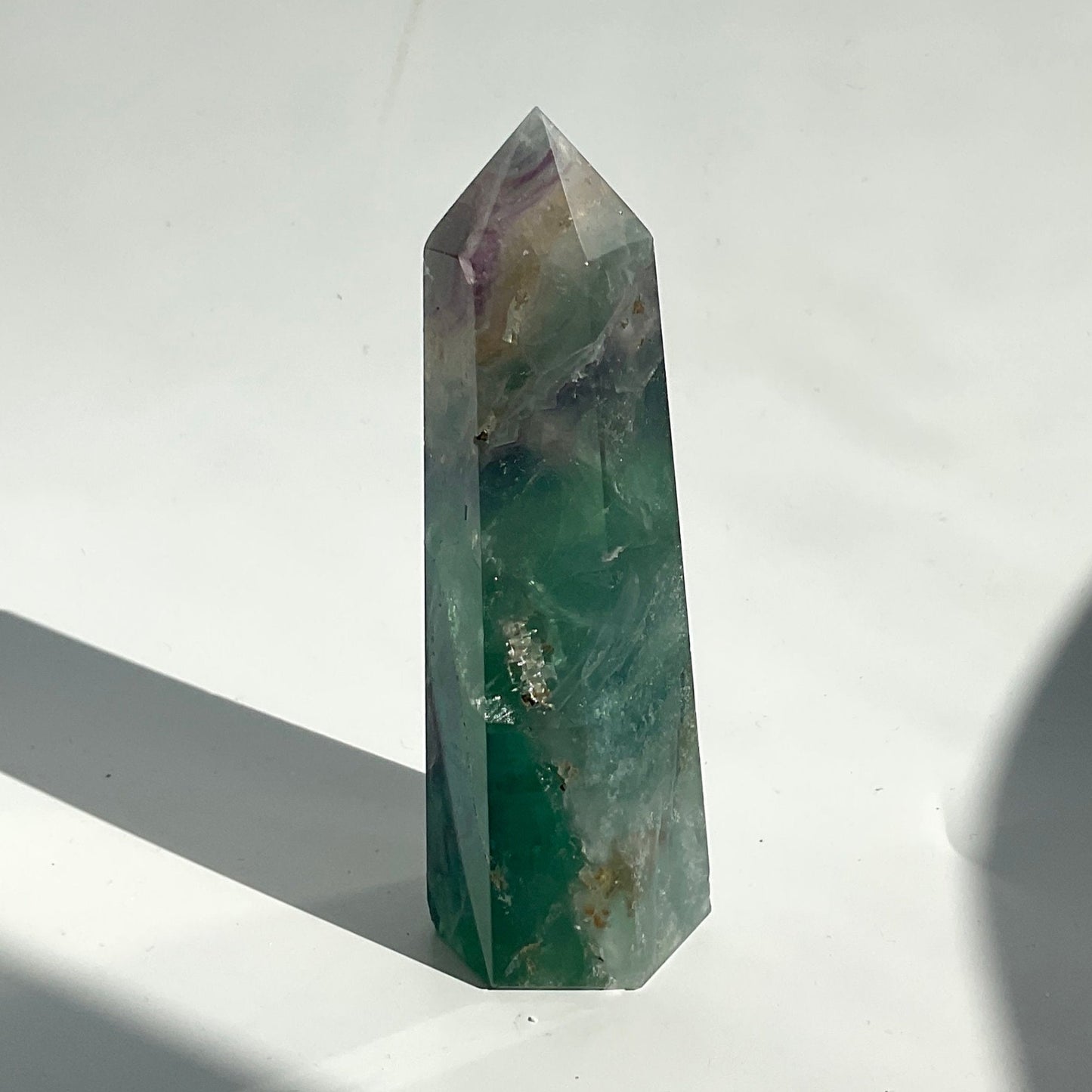 Blue Green Fluorite Crystal Tower