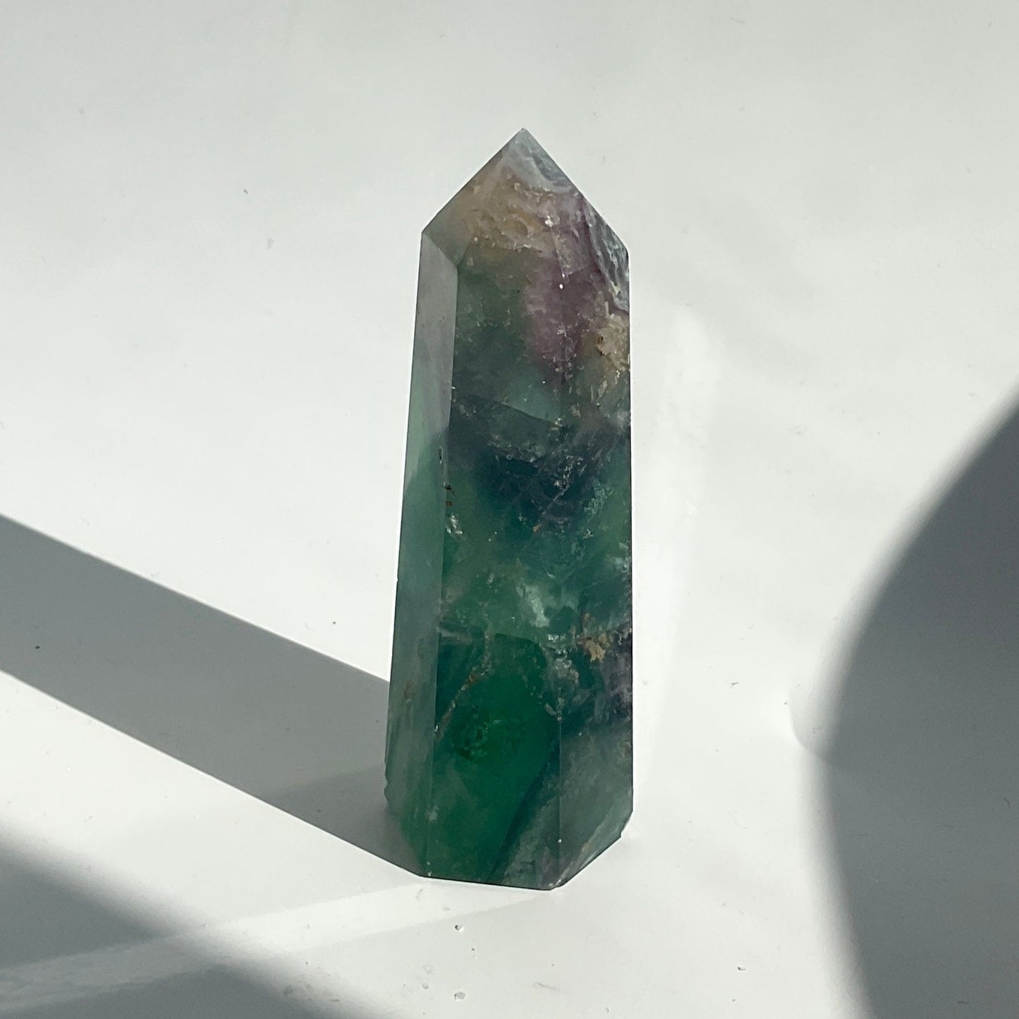 Blue Green Fluorite Crystal Tower