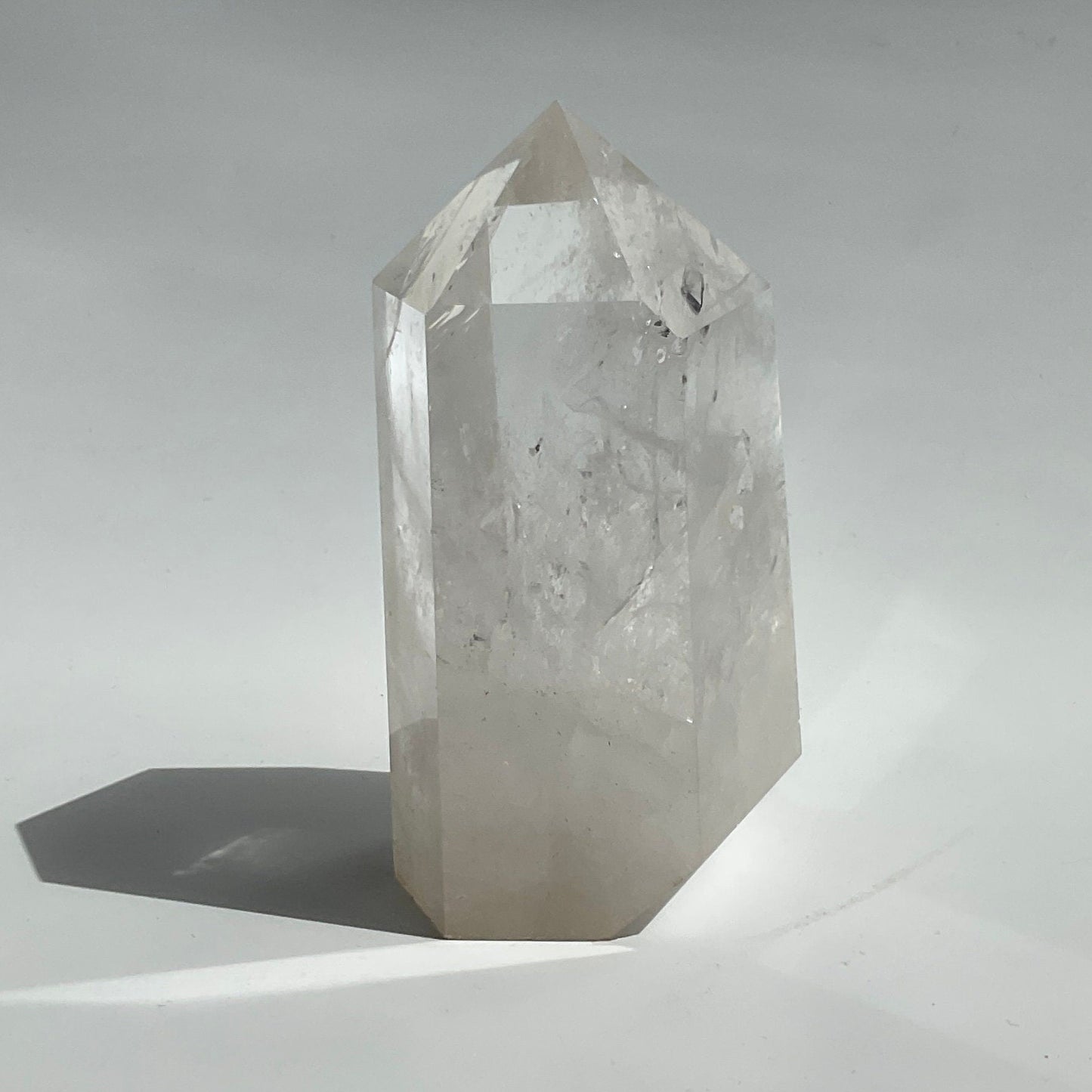 Chunky Transparent Super Clear Quartz Tower