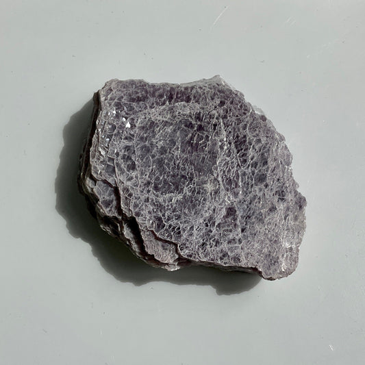 Rare Purple Gem Lepidolite Raw Slab