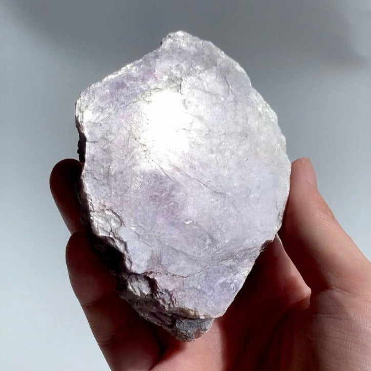 Rare Purple Gem Lepidolite Raw Slab