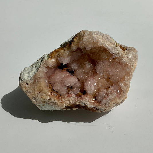 Small Sparkling Pink Amethyst Bubble Druzy Geode