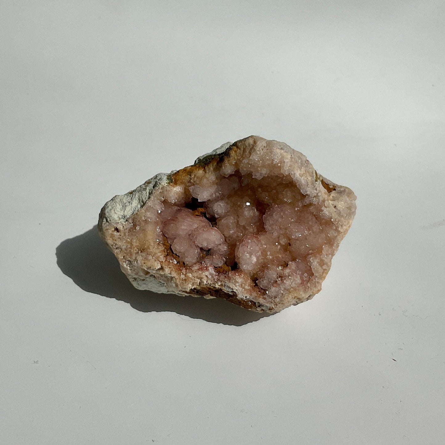 Small Sparkling Pink Amethyst Bubble Druzy Geode