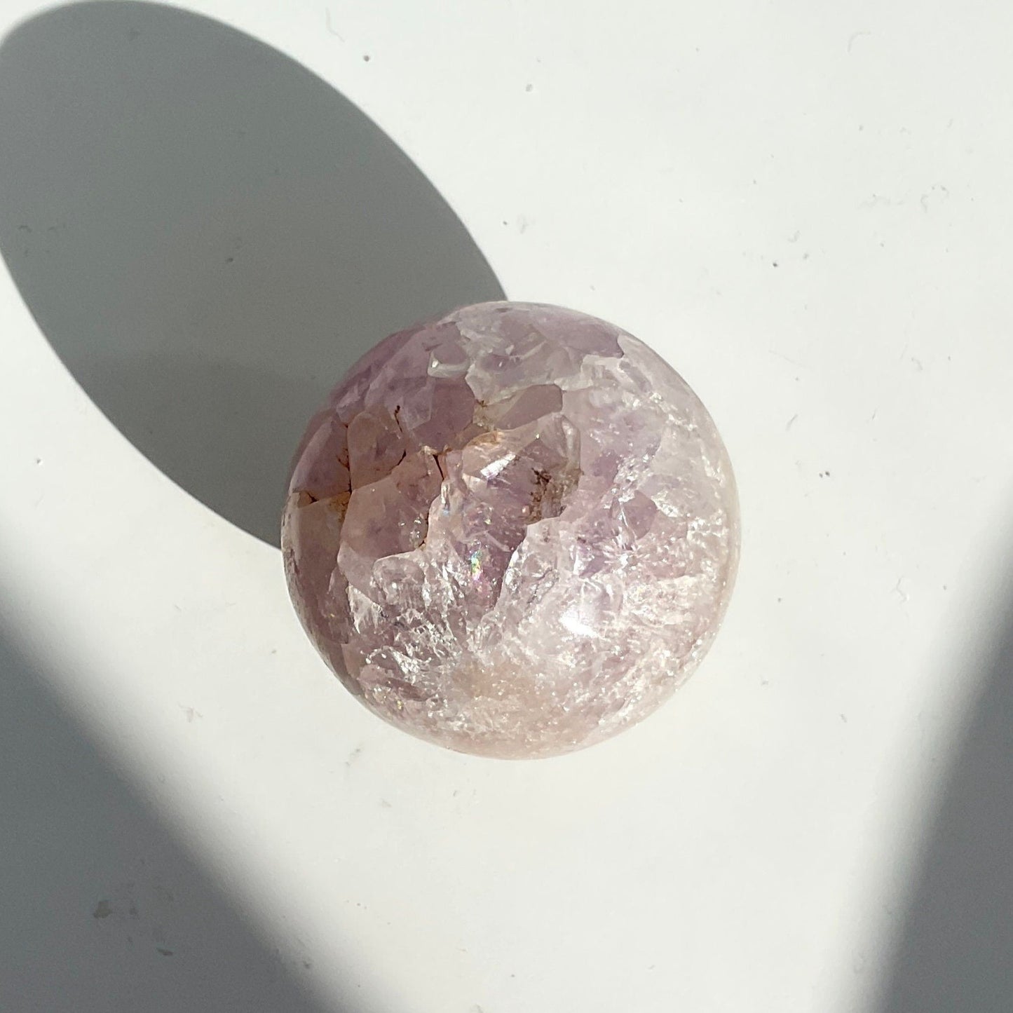 Sparkly Small Lilac Purple Amethyst Polished Sphere