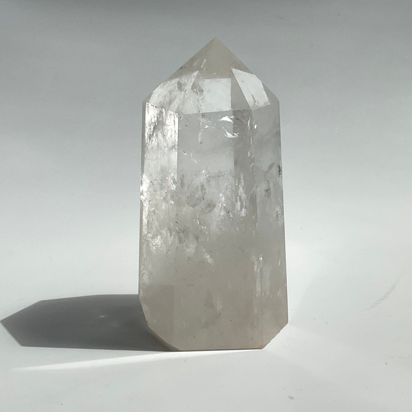 Chunky Transparent Super Clear Quartz Tower