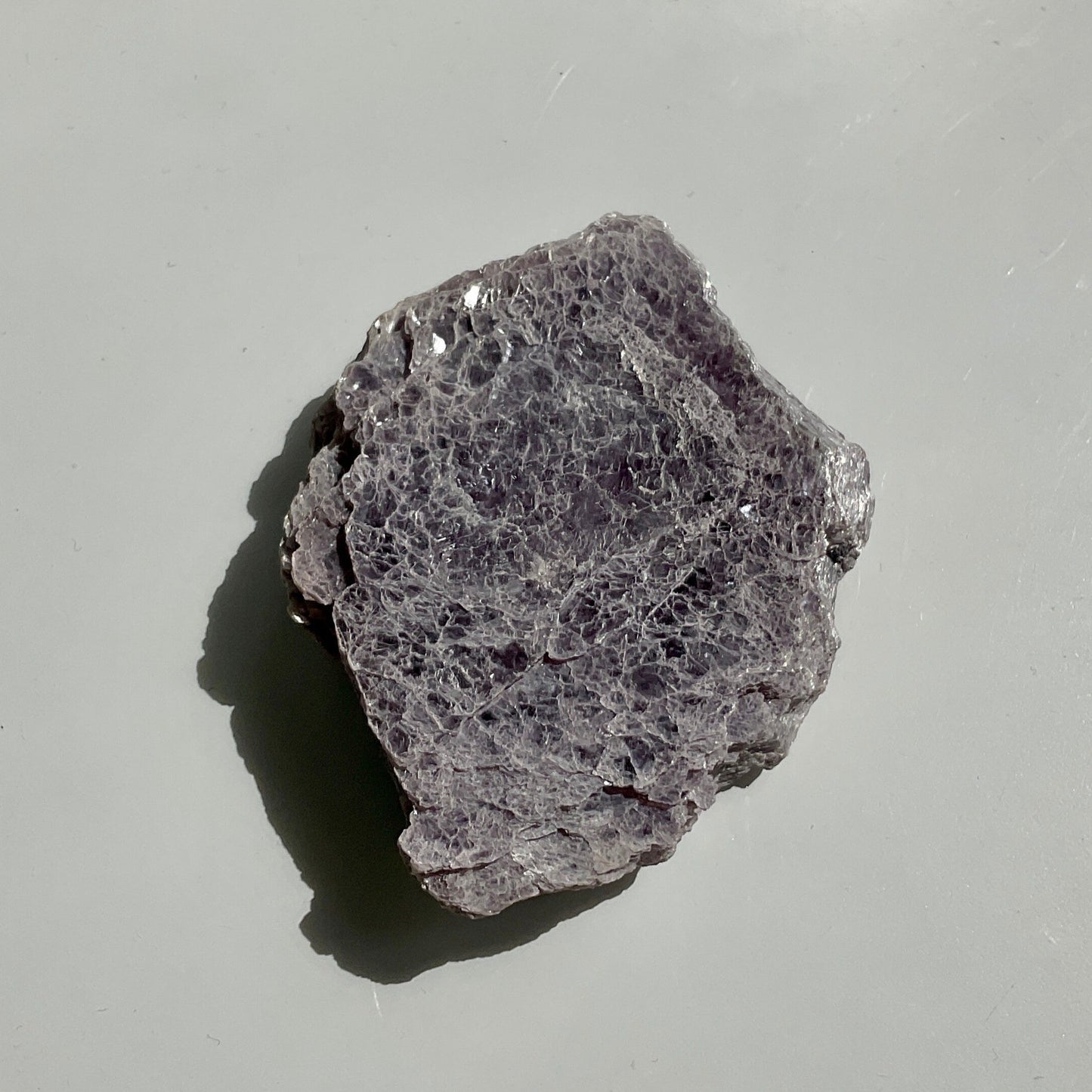 Rare Purple Gem Lepidolite Raw Slab