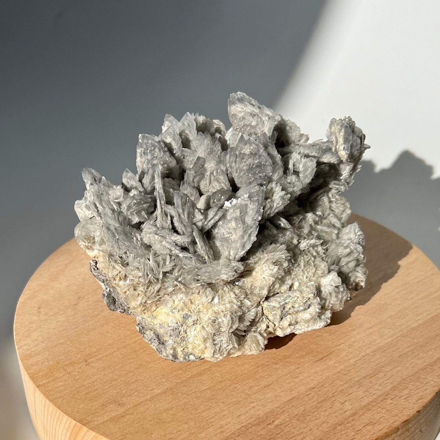 Rare Blue Barite Cluster Feather-Like Raw Cluster