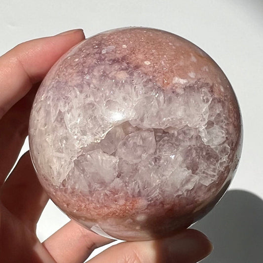 Pink Amethyst Stars Amethyst Druze FA Sphere