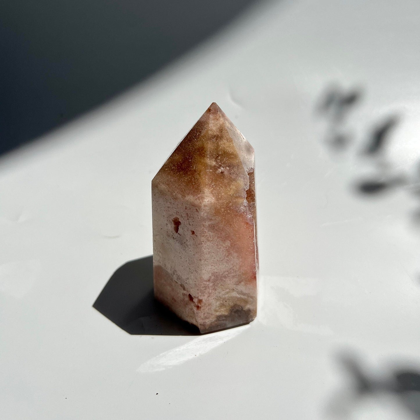 Pink Amethyst Full Front Druzy Chonky Sparkly Tower