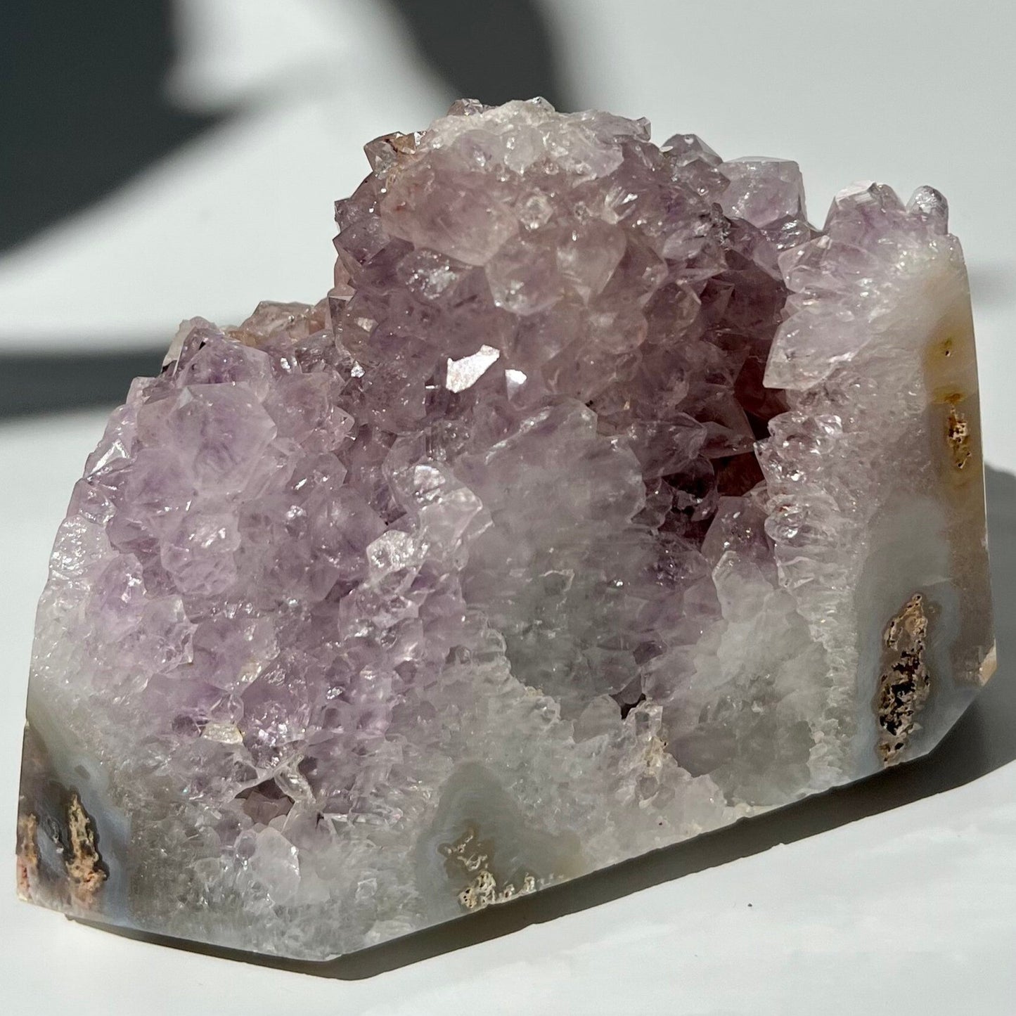 Rare Raw Moss Agate Mixed Purple Pink Amethyst Mountain