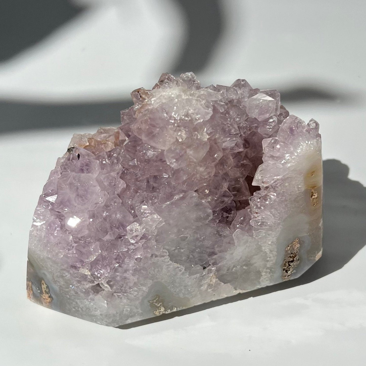 Rare Raw Moss Agate Mixed Purple Pink Amethyst Mountain