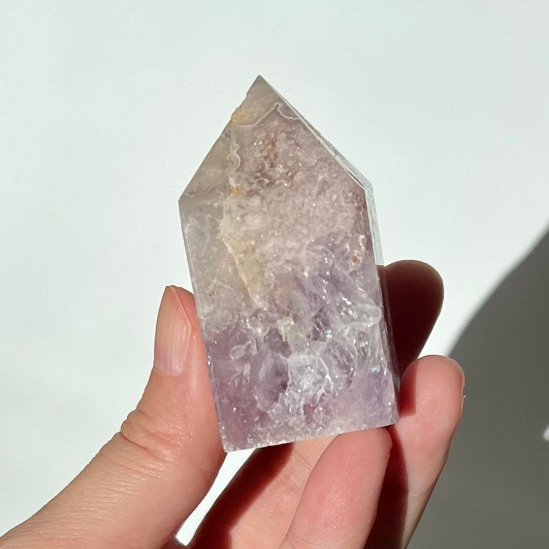 Baby Purple Pink Amethyst FA Quartzy Obelisk