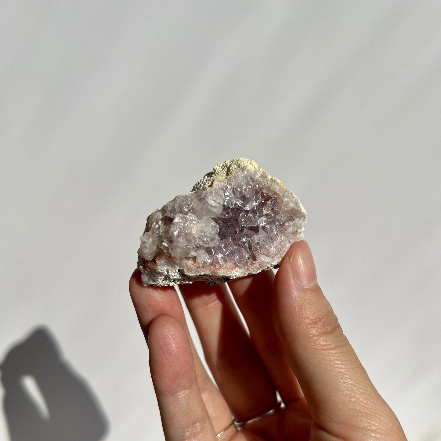 Raw Pink Purple Amethyst Druze Cluster