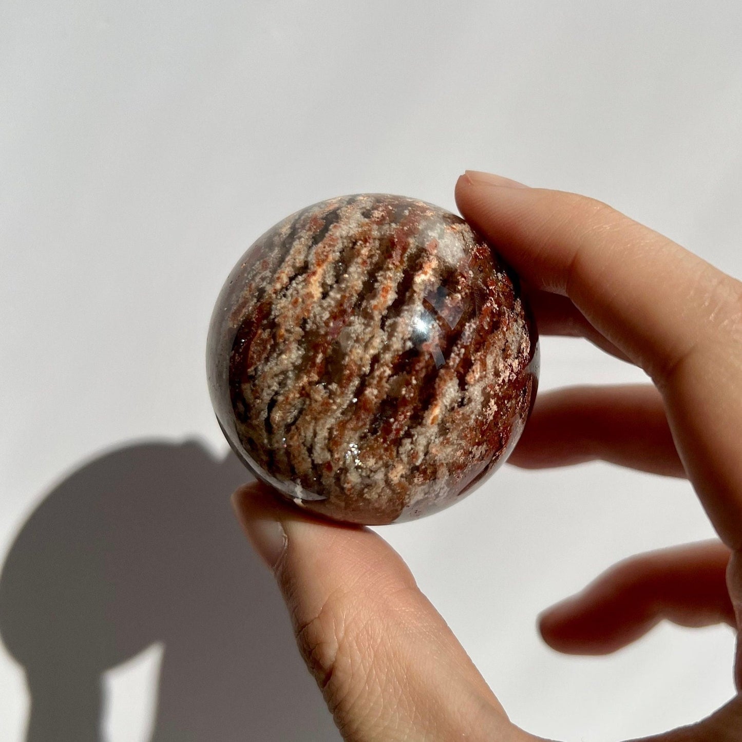 Thousand Layer Garden Quartz Crystal Small Sphere