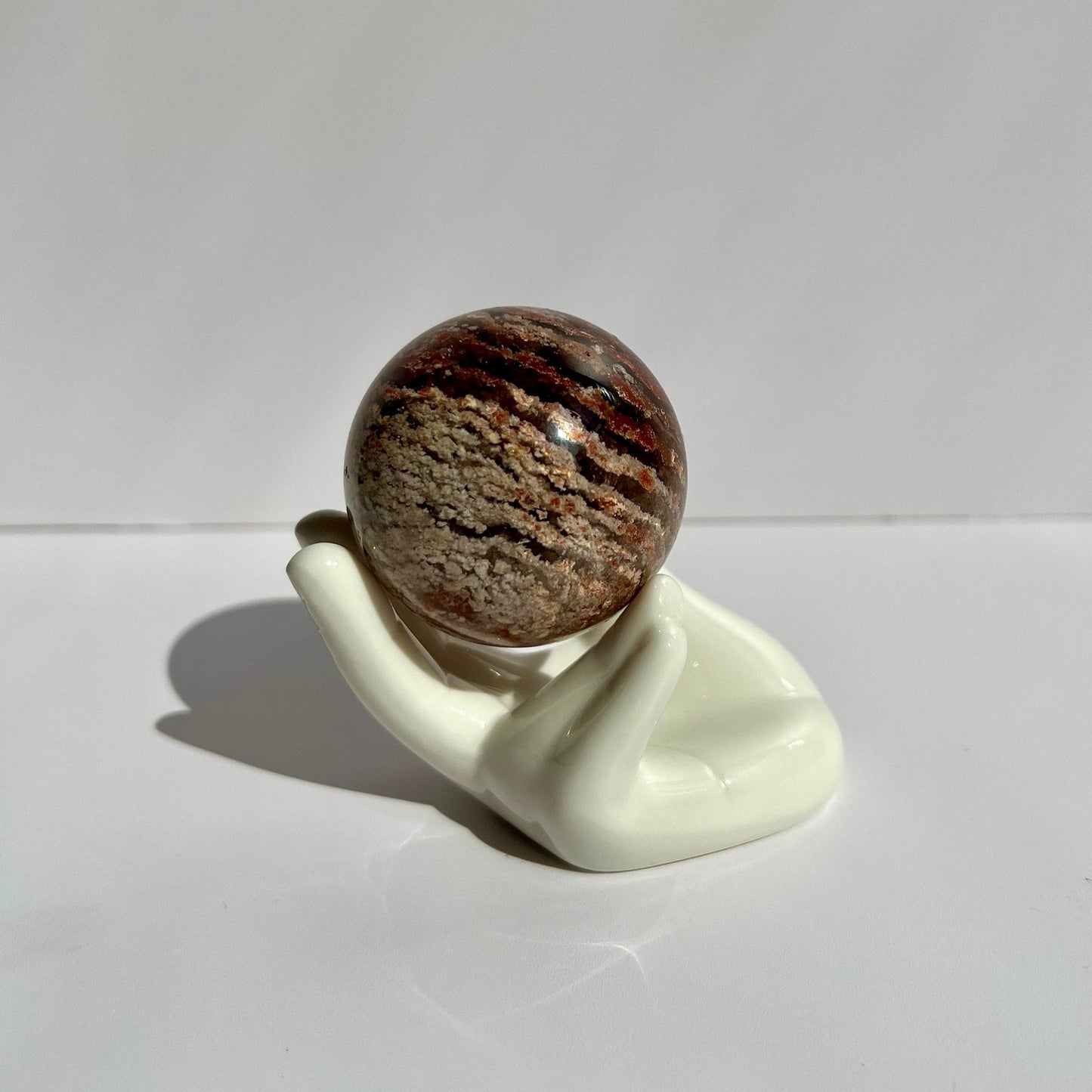 Thousand Layer Garden Quartz Crystal Small Sphere