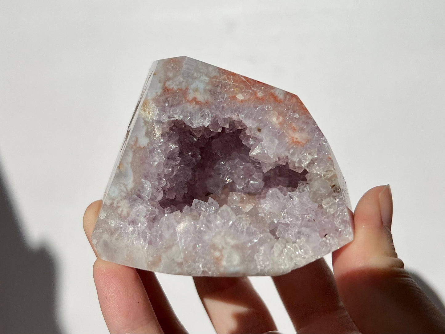 Open Quartz Flower Agate Mix Pink Amethyst Freeform