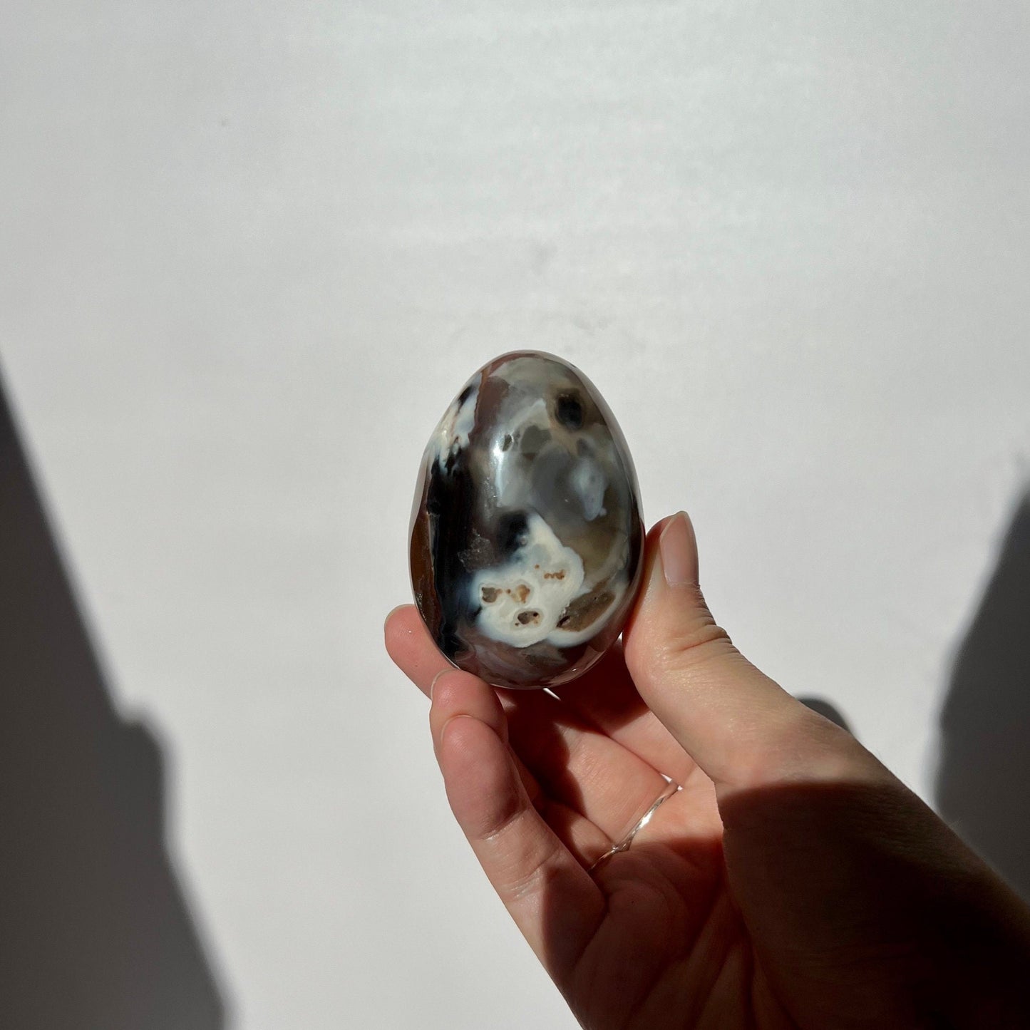 Quartzy Blue Druzy Agate Geode Egg