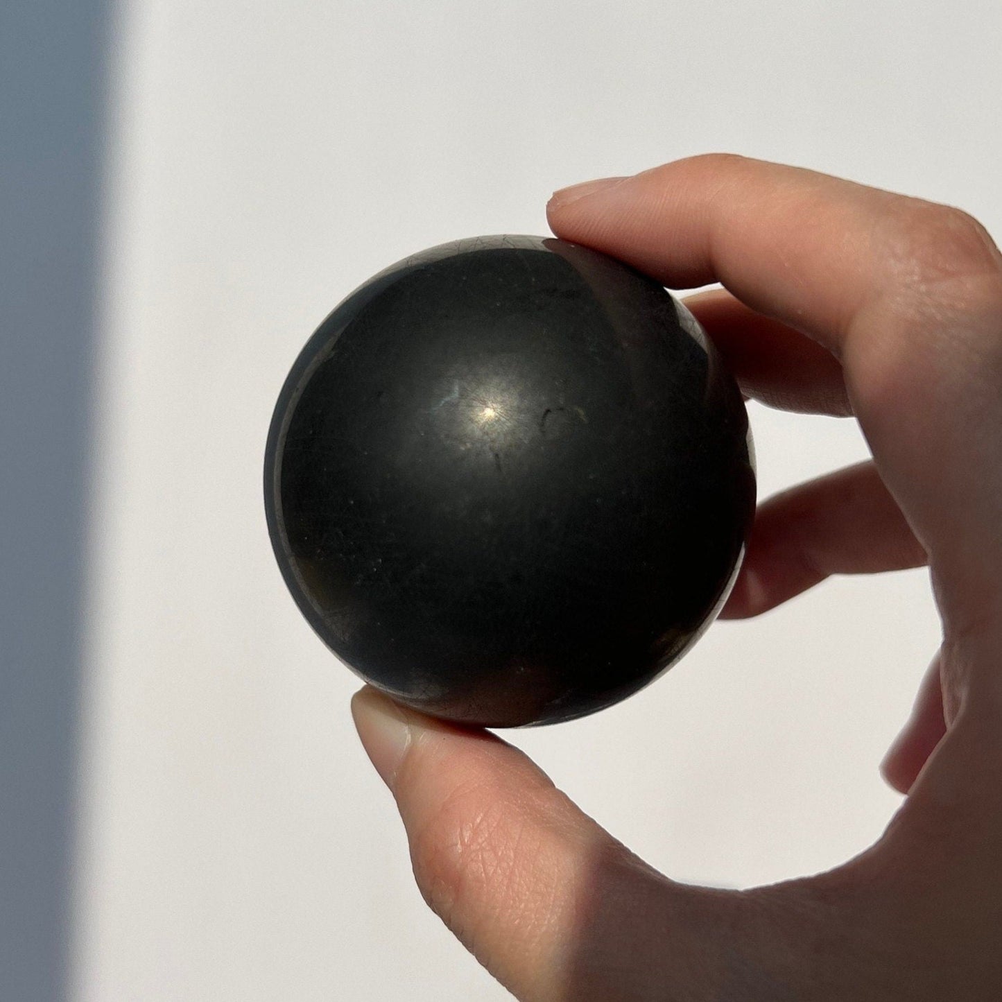 Grounding Protective Black Shungite EMF Blocking Sphere