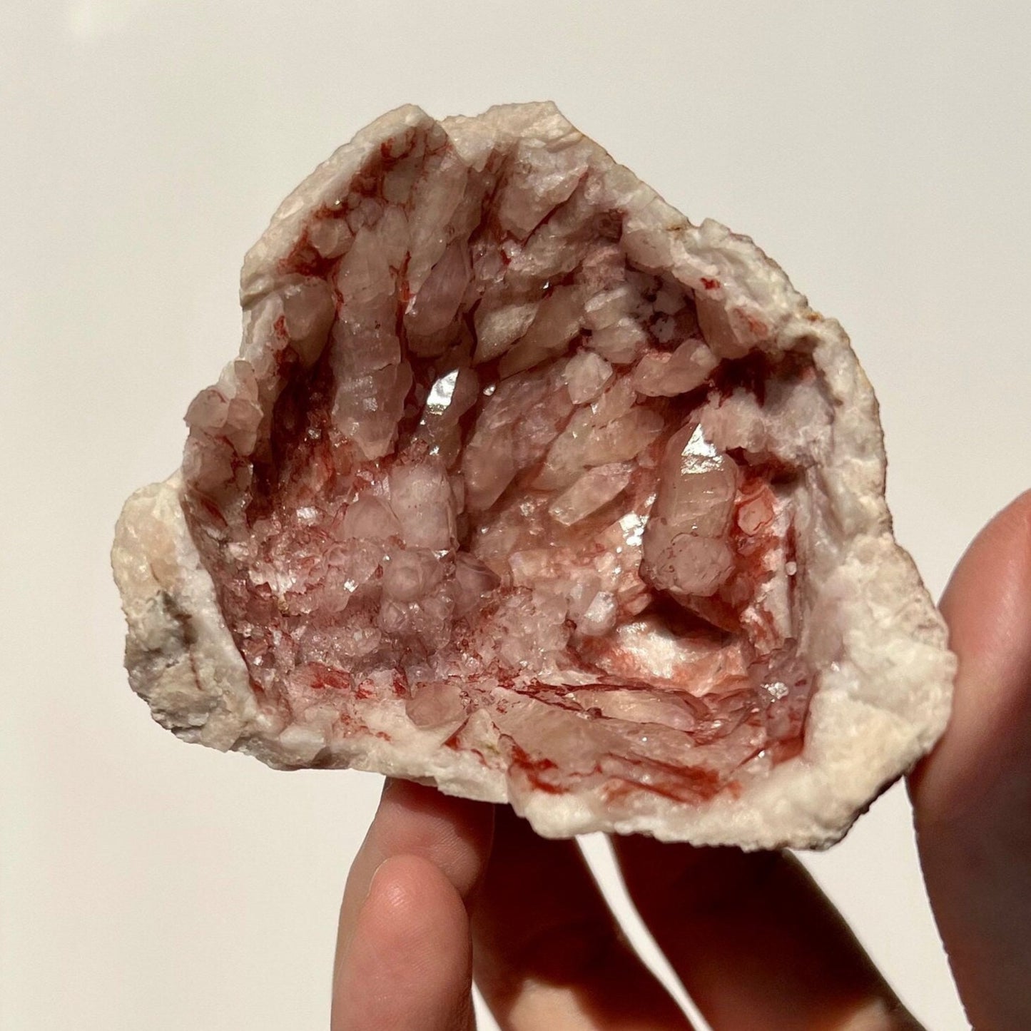 Argentinian Raw Pink Amethyst Cool Geode